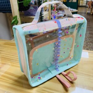 Cartuchera Valija # estrellitas rosa