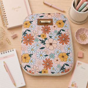 Porta agenda/tablet # coral