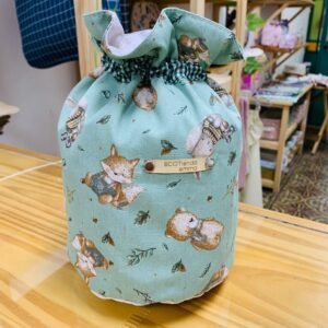 Bolsito organizador o algodonera infantil #verde