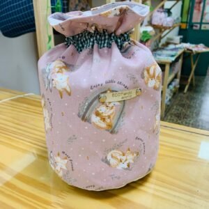 Bolsito organizador o algodonera infantil #rosas