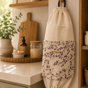 Porta Bolsas#hojas bordo