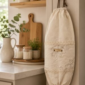 Porta Bolsas#hojas natural
